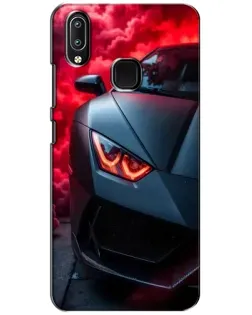 Чехол для Vivo Y93 Lite с картинкой «Lamborghini красное сияние»