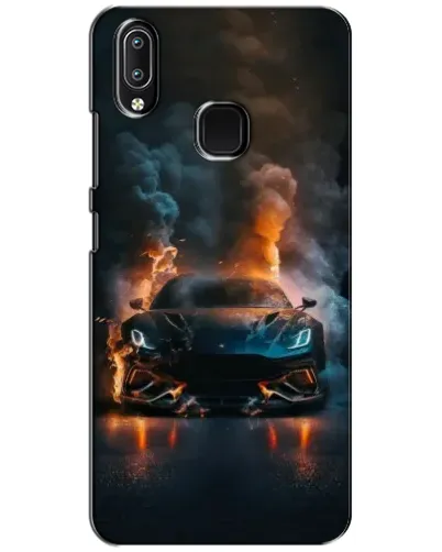 Чехол для Vivo Y93 Lite с картинкой «Lamborghini дымная эстетика»