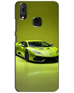 Чехол для Vivo Y93 Lite с картинкой «Салатовый Lamborghini Huracan»