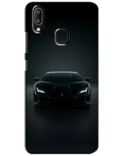 Чехол для Vivo Y93 Lite с картинкой «Черный Lamborghini Aventador»