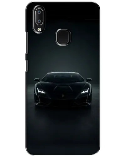 Чехол для Vivo Y93 Lite с картинкой «Черный Lamborghini Aventador»