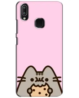Чехол для Vivo Y93 Lite с картинкой «Pusheen и печенье»