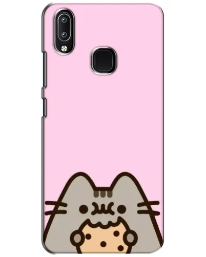 Чехол для Vivo Y93 Lite с картинкой «Pusheen и печенье»