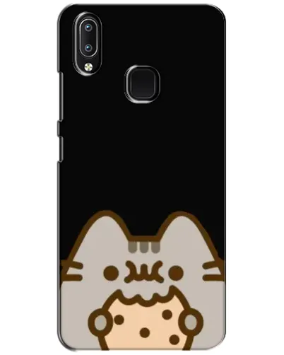 Чехол для Vivo Y93 Lite с картинкой «Пушин на черном»