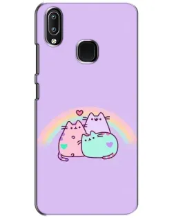 Чехол для Vivo Y93 Lite с картинкой «Радужные Пушины»