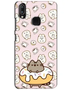 Чехол для Vivo Y93 Lite с картинкой «Пушин на пончике»