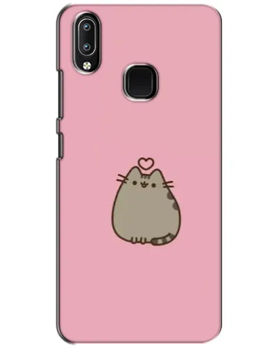 Чехол для Vivo Y93 Lite с картинкой «Pusheen сердце»