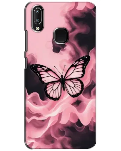Чохол для Vivo Y93 Lite з картинкою «Метелик у диму» Чохол для Vivo Y93 Lite з картинкою «Метелик у диму»