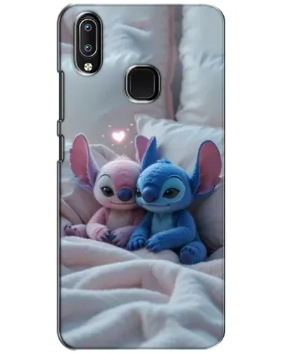 Чехол для Vivo Y93 Lite с картинкой «Плюшевые Стич Ангел»