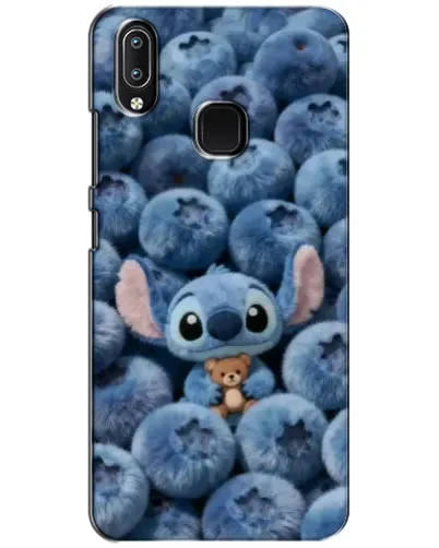 Чехол для Vivo Y93 Lite с картинкой «Стич и голубика»