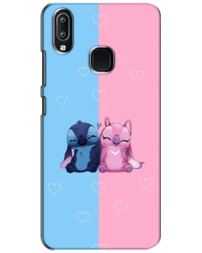 Чехол для Vivo Y93 Lite с картинкой «Stitch и Angel Love»