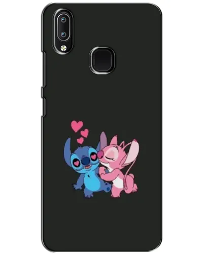 Чехол для Vivo Y93 Lite с картинкой «Анжел целует Стича»