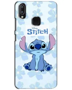 Чехол для Vivo Y93 Lite с картинкой «Stitch среди цветов»