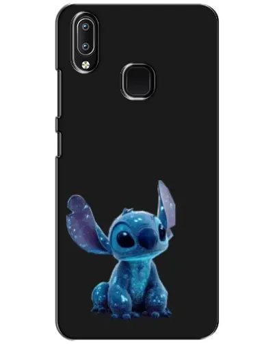 Чехол для Vivo Y93 Lite с картинкой «Стич на черном»
