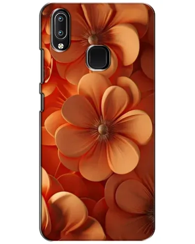 Чехол для Vivo Y93 Lite с картинкой «Оранжевый макро цветок»