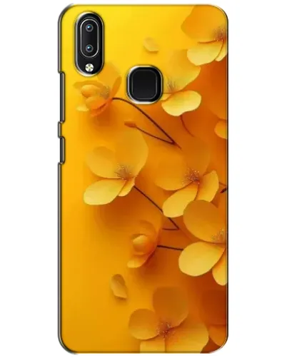 Чехол для Vivo Y93 Lite с картинкой «Золотые лепестки»