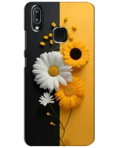 Чехол для Vivo Y93 Lite с картинкой «Подсолнух и ромашка»