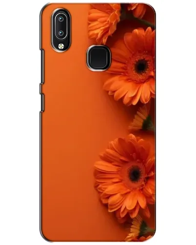 Чехол для Vivo Y93 Lite с картинкой «Оранжевые герберы»