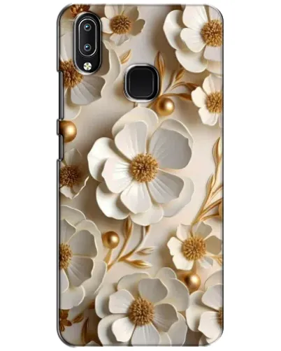Чехол для Vivo Y93 Lite с картинкой «Белие бумажние  цвети»
