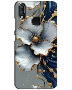 Чохол для Vivo Y93 Lite з картинкою «Біла квітка та золотий флюїд» Чохол для Vivo Y93 Lite з картинкою «Біла квітка та золотий флюїд»