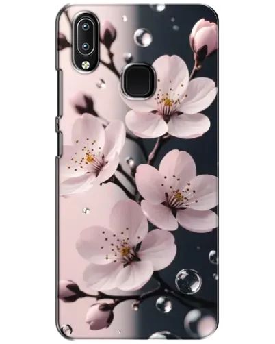 Чехол для Vivo Y93 Lite с картинкой «Нежная сакура и капли» Чехол для Vivo Y93 Lite с картинкой «Нежная сакура и капли»