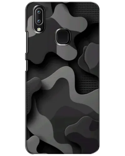 Чехол для Vivo Y93 Lite с картинкой «Темный абстрактный камуфляж» Чехол для Vivo Y93 Lite с картинкой «Темный абстрактный камуфляж»