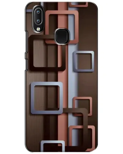 Чехол для Vivo Y93 Lite с картинкой «Коричневые объемные квадраты» Чехол для Vivo Y93 Lite с картинкой «Коричневые объемные квадраты»
