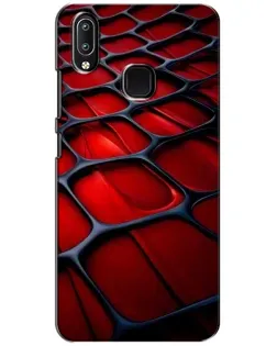 Чехол для Vivo Y93 Lite с картинкой «Красная глянцевая сетка»