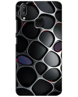Чехол для Vivo Y93 Lite с картинкой «Объемная темная решетка»