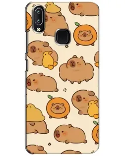 Чохол для Vivo Y93 Lite з картинкою «Капібари з апельсинами»