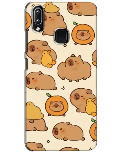 Чехол для Vivo Y93 Lite с картинкой «Капибары с апельсинами»