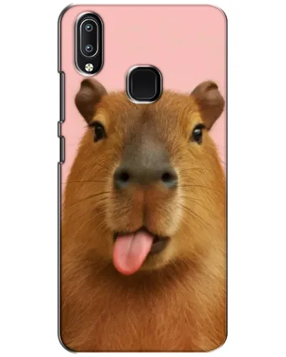 Чехол для Vivo Y93 Lite с картинкой «Капибара с языком»