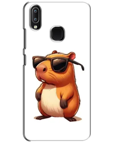Чехол для Vivo Y93 Lite с картинкой «Капибара в очках»