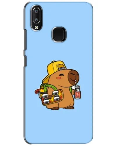 Чехол для Vivo Y93 Lite с картинкой «Капибара на скейте»