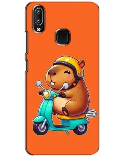 Чохол для Vivo Y93 Lite з картинкою «Капібара на скутері»