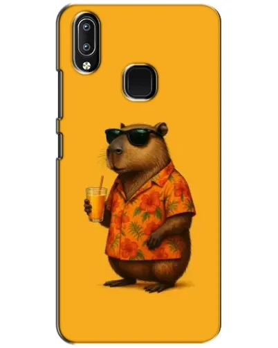 Чехол для Vivo Y93 Lite с картинкой «Капибара на отдыхе»