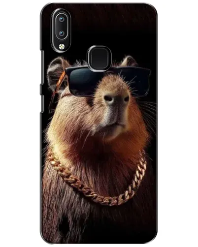 Чехол для Vivo Y93 Lite с картинкой «Капибара золотая цепь»