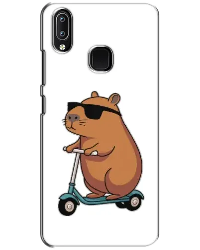 Чехол для Vivo Y93 Lite с картинкой «Капибара на самокате»