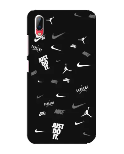 Чехол для Vivo Y93 / Y93S с картинкой «Nike Black Pattern» Чехол для Vivo Y93 / Y93S с картинкой «Nike Black Pattern»