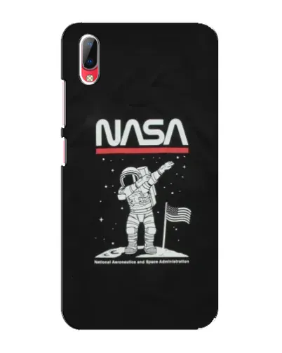 Чехол для Vivo Y93 / Y93S с картинкой «NASA — шагаем по Луне»