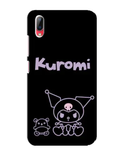 Чехол для Vivo Y93 / Y93S с картинкой «Kuromi — черный минимализм»