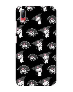 Чехол для Vivo Y93 / Y93S с картинкой «Черный паттерн Kuromi»