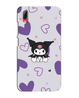 Чехол для Vivo Y93 / Y93S с картинкой «Kuromi и лавандовые сердца»