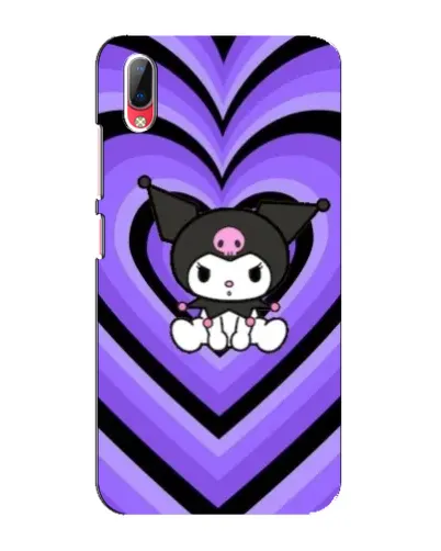 Чехол для Vivo Y93 / Y93S с картинкой «Kuromi и фиолетовые сердца»