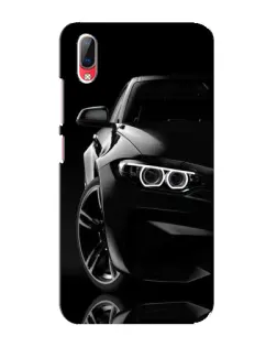 Чехол для Vivo Y93 / Y93S с картинкой «Черная BMW — профиль»