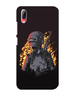 Чехол для Vivo Y93 / Y93S с картинкой «PUBG — огненный силуэт» Чехол для Vivo Y93 / Y93S с картинкой «PUBG — огненный силуэт»