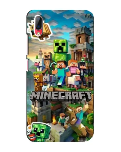 Чехол для Vivo Y93 / Y93S с картинкой «Замок Minecraft»