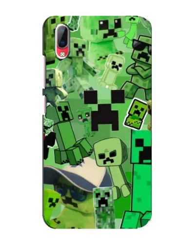 Чехол для Vivo Y93 / Y93S с картинкой «Криперы Minecraft»