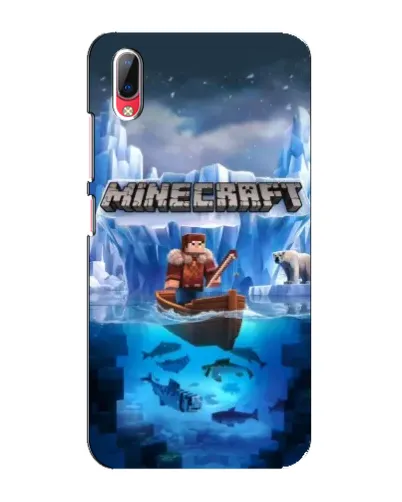 Чехол для Vivo Y93 / Y93S с картинкой «Minecraft ледяной мир»