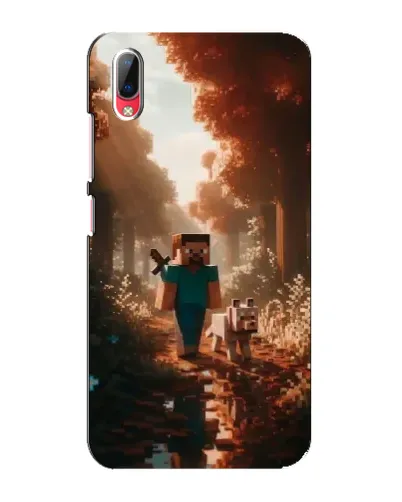 Чехол для Vivo Y93 / Y93S с картинкой «Стив в лесу»